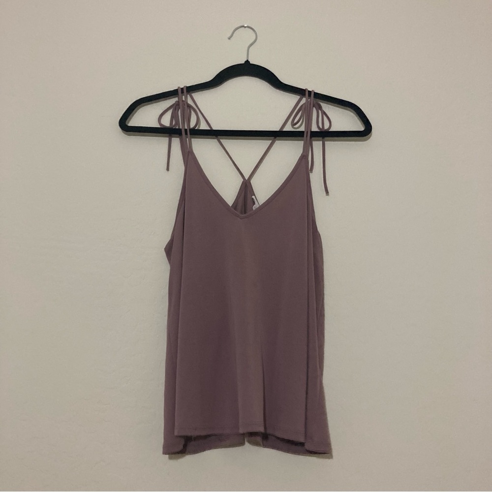 Tilly’s Full Tilt muted purply-pink strappy tie tank top